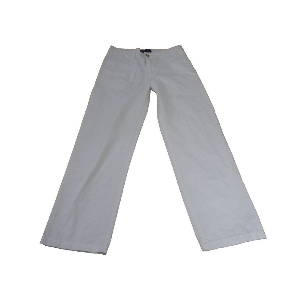 Polo‎ Ralph Lauren Womens Pants 14 White Chino Flat Front Straight Cotton Twill